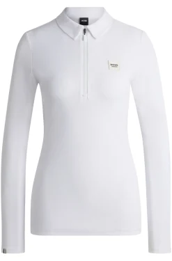 Reitsport-Trainingsshirt aus Stretch-Piqué