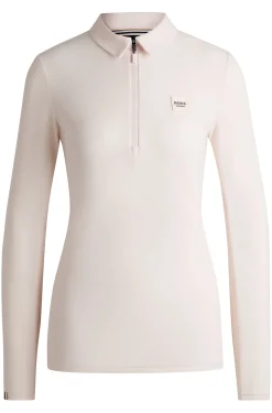 Reitsport-Trainingsshirt aus Stretch-Piqué