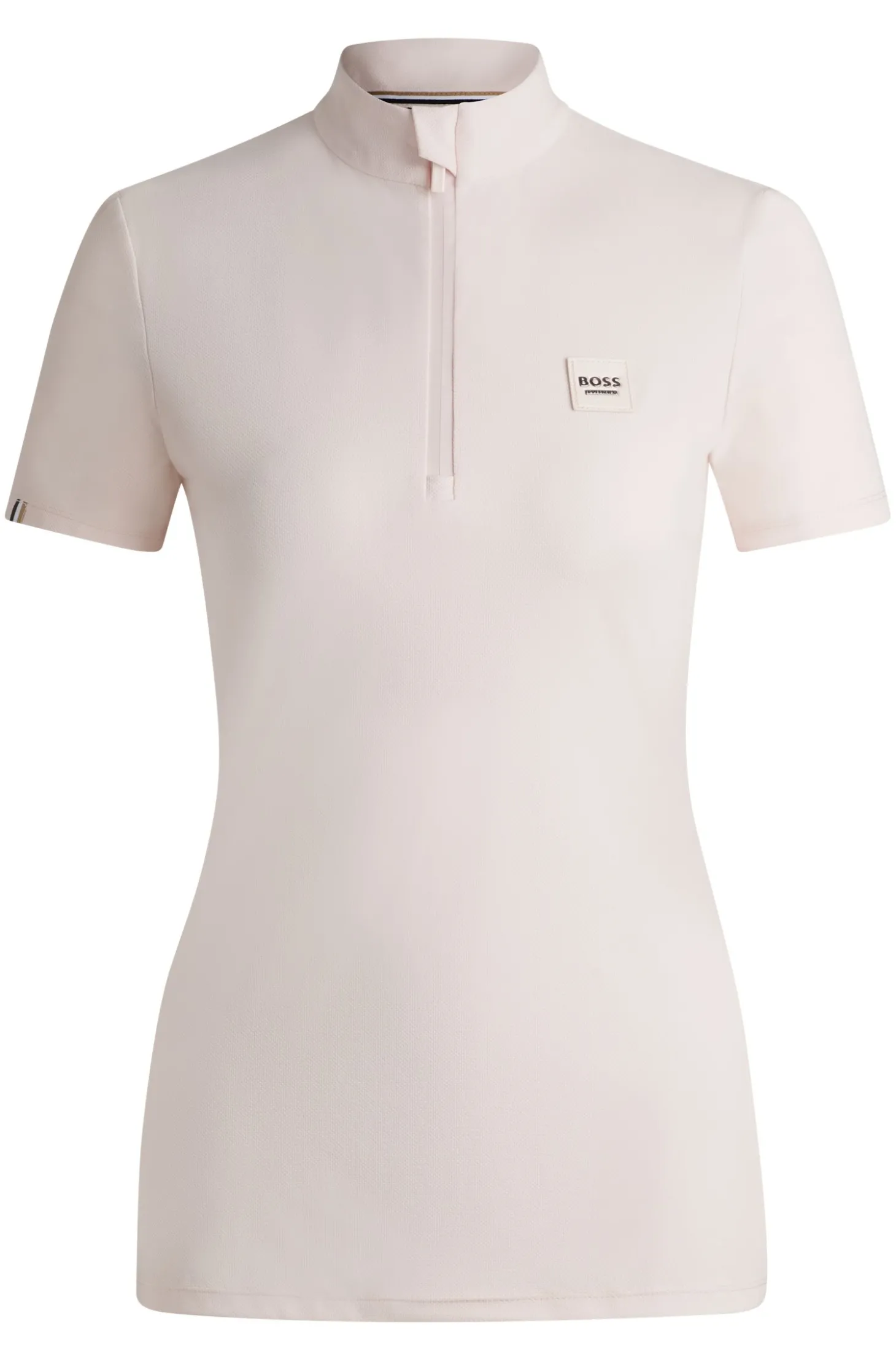 Reitsport-Turniershirt aus geripptem Stretch-Gewebe