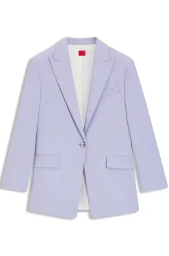 Relaxed-Fit Blazer aus elastischem Gewebe