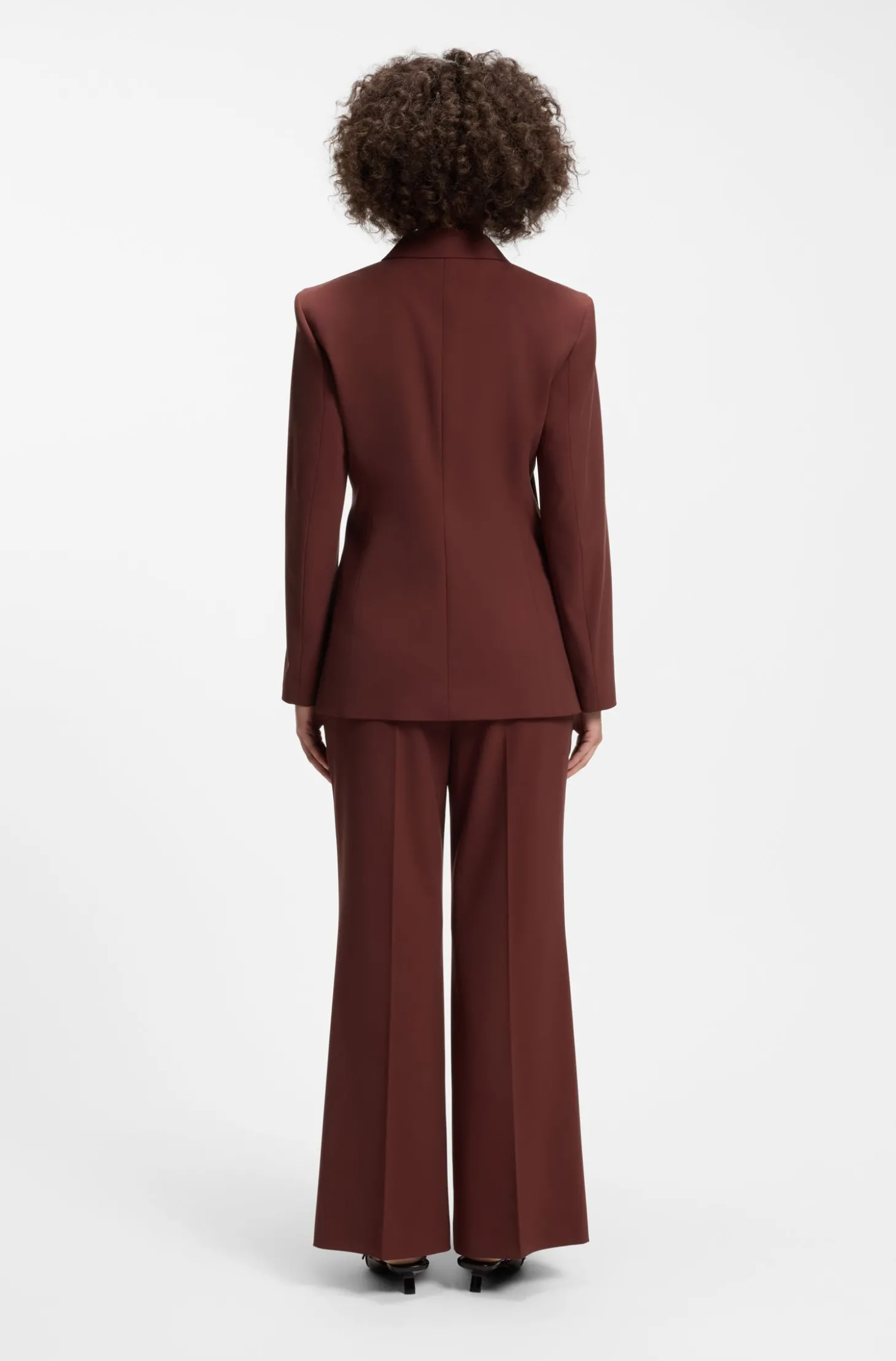Relaxed-Fit Blazer aus elastischem Gewebe