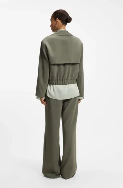 Relaxed-Fit Blazer aus japanischem Krepp