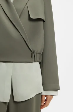 Relaxed-Fit Blazer aus japanischem Krepp