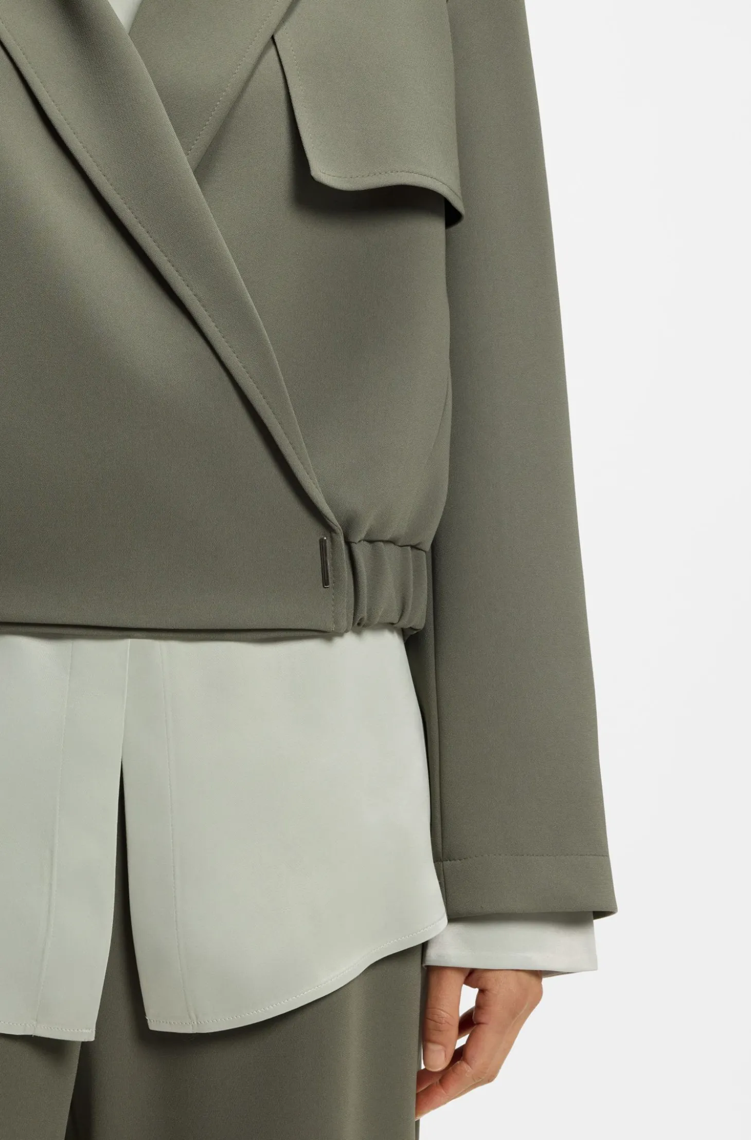 Relaxed-Fit Blazer aus japanischem Krepp