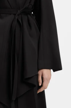 Relaxed-Fit Blazer aus Woll-Mix mit Gabardine-Struktur