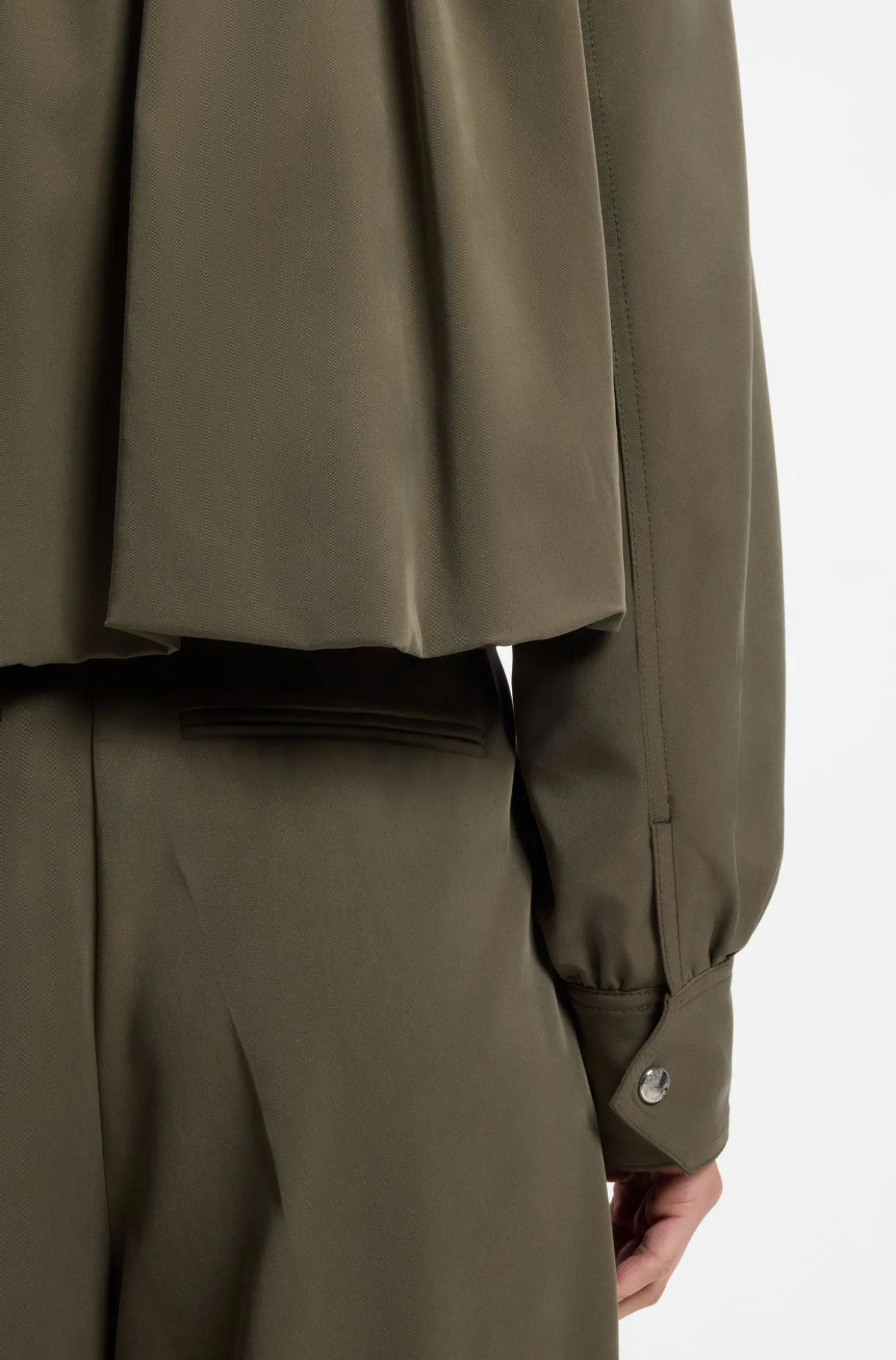 Relaxed-Fit Blazer mit Ballonsaum