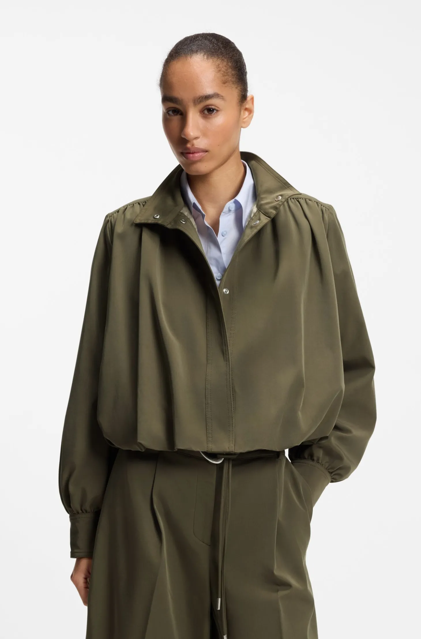 Relaxed-Fit Blazer mit Ballonsaum
