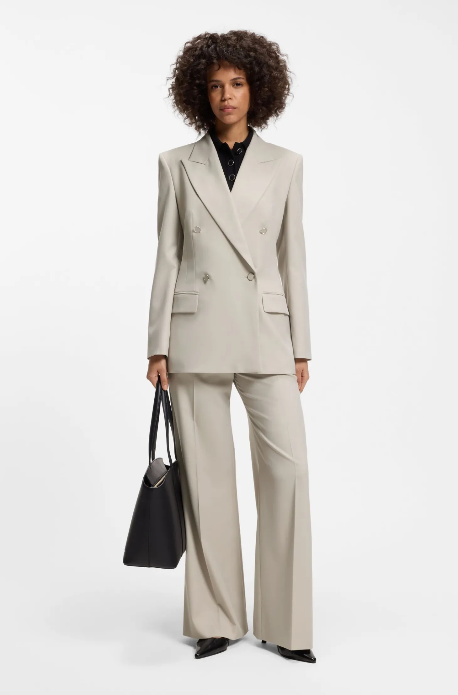 Relaxed-Fit Blazer mit zweireihiger Knopfleiste