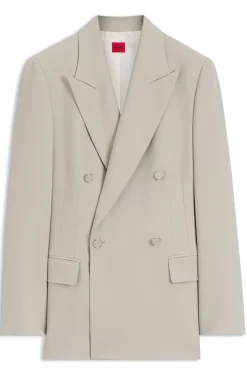 Relaxed-Fit Blazer mit zweireihiger Knopfleiste