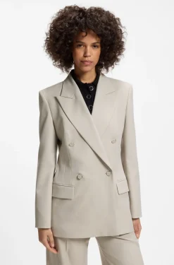 Relaxed-Fit Blazer mit zweireihiger Knopfleiste