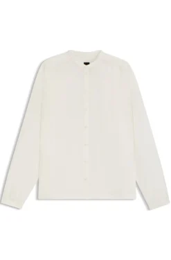 Relaxed-Fit Bluse aus Baumwoll-Voile