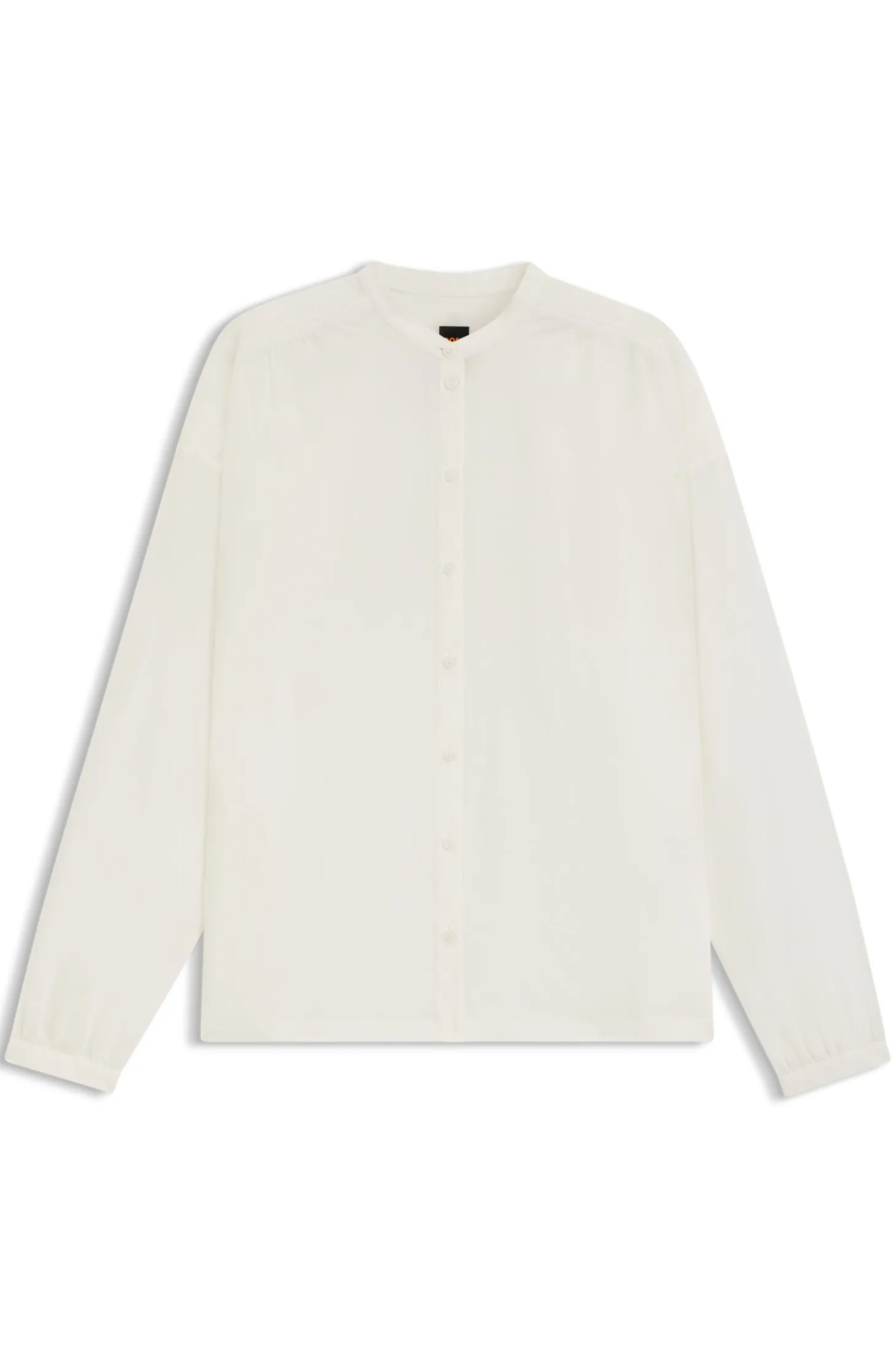 Relaxed-Fit Bluse aus Baumwoll-Voile