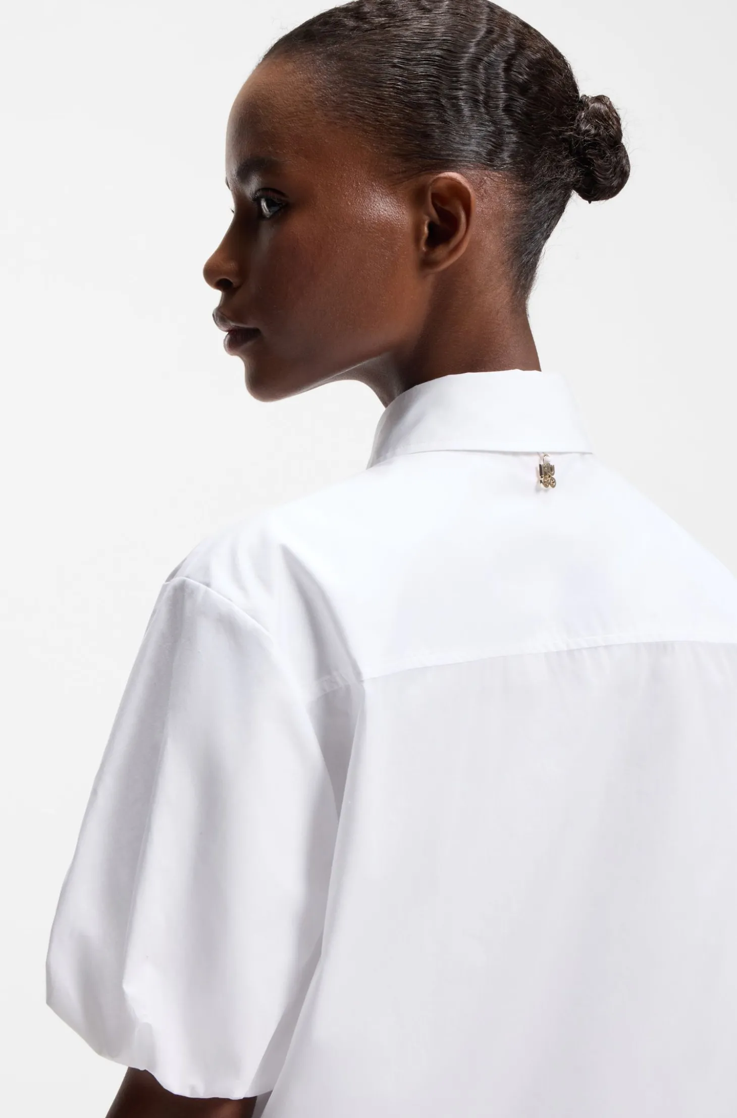 Relaxed-Fit Bluse aus Baumwoll-Popeline