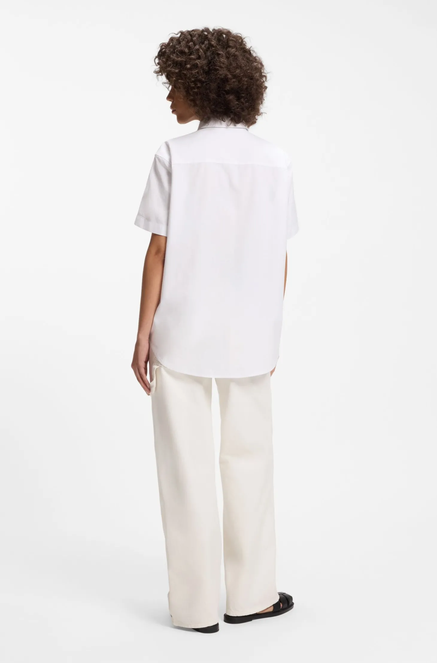 Relaxed-Fit Bluse aus Oxford-Baumwolle