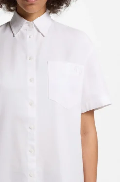Relaxed-Fit Bluse aus Oxford-Baumwolle