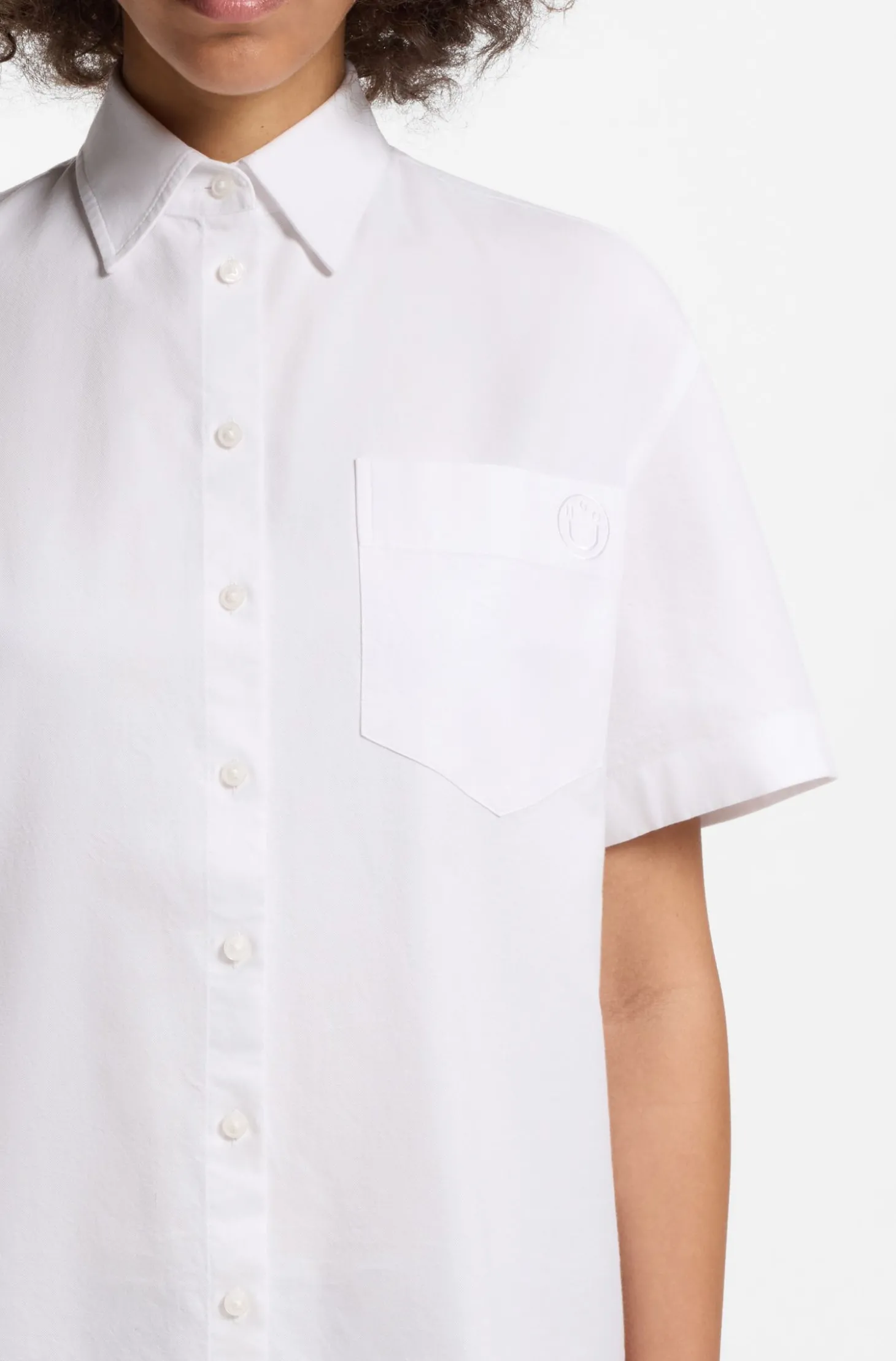 Relaxed-Fit Bluse aus Oxford-Baumwolle