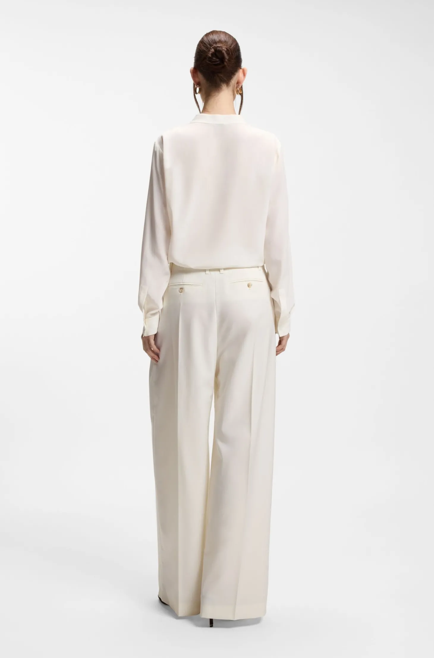 Relaxed-Fit Bluse aus sandgewaschener Seide