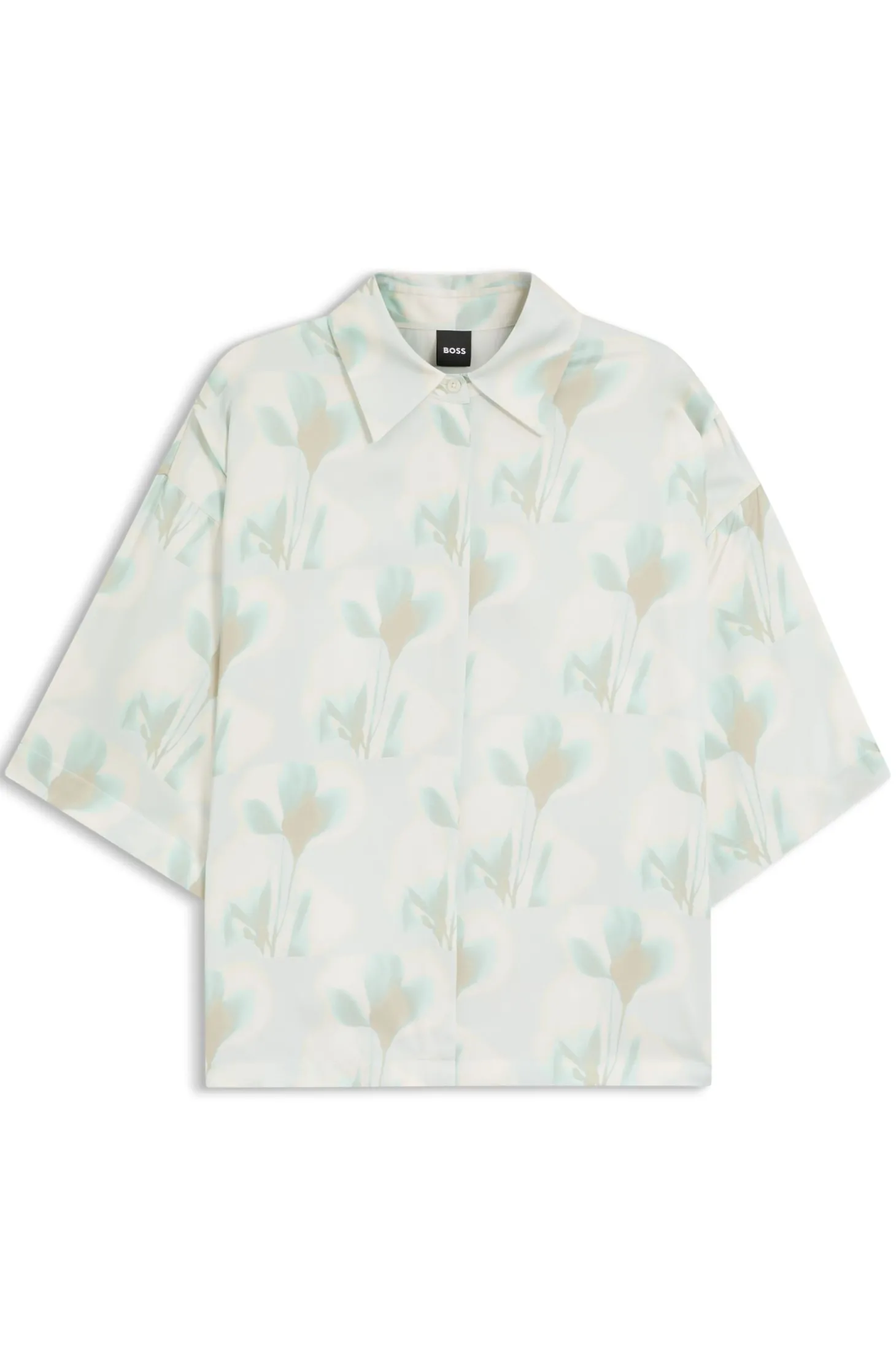 Relaxed-Fit Bluse mit Blumen-Print