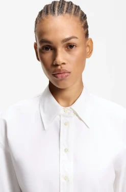 Relaxed-Fit Bluse mit Schößchen-Saum