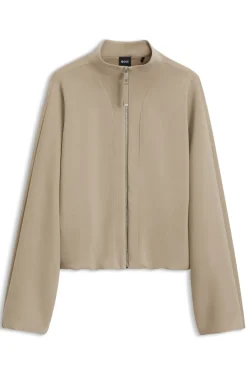 Relaxed-Fit Bomberjacke aus Stretch-Jersey