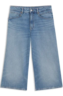 Relaxed-Fit Cropped-Jeans mit mittlerer Bundhöhe