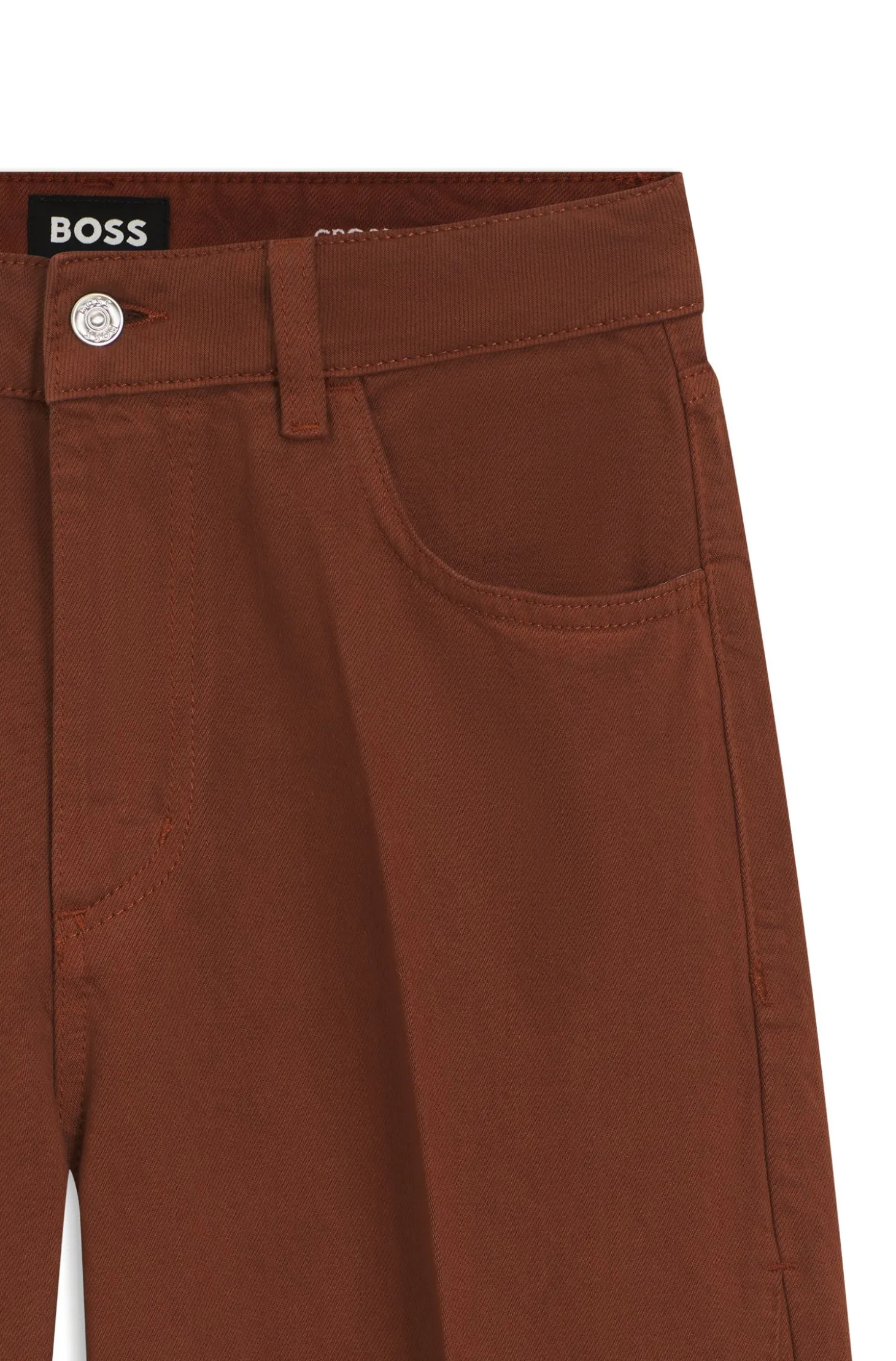Relaxed-Fit farbige Jeans aus softem Baumwoll-Mix