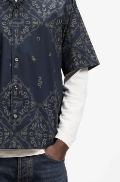 Relaxed-Fit Hemd aus bedruckter Baumwoll-Popeline