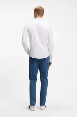 Relaxed-Fit Hemd aus bedrucktem Baumwoll-Jersey