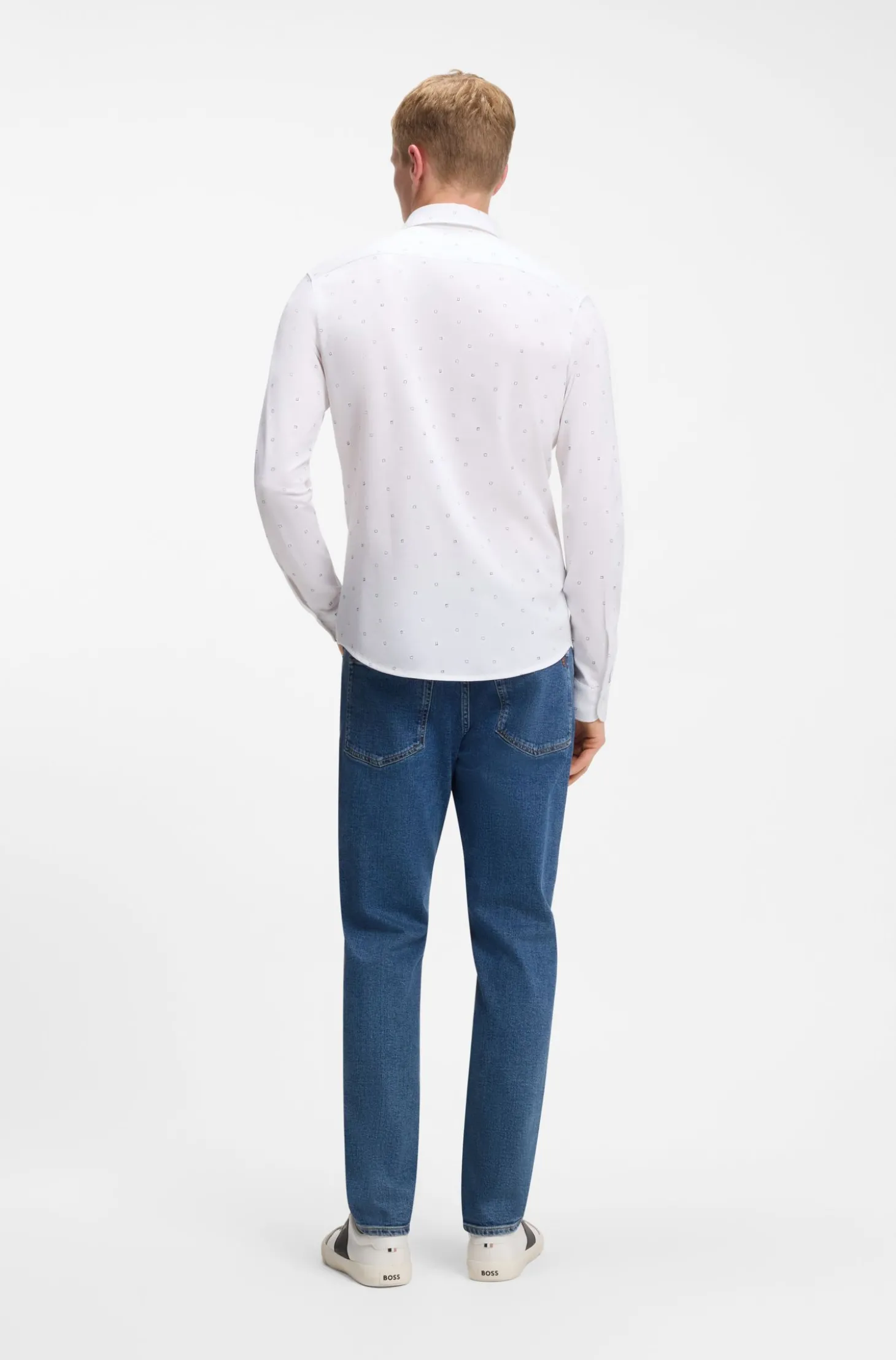 Relaxed-Fit Hemd aus bedrucktem Baumwoll-Jersey
