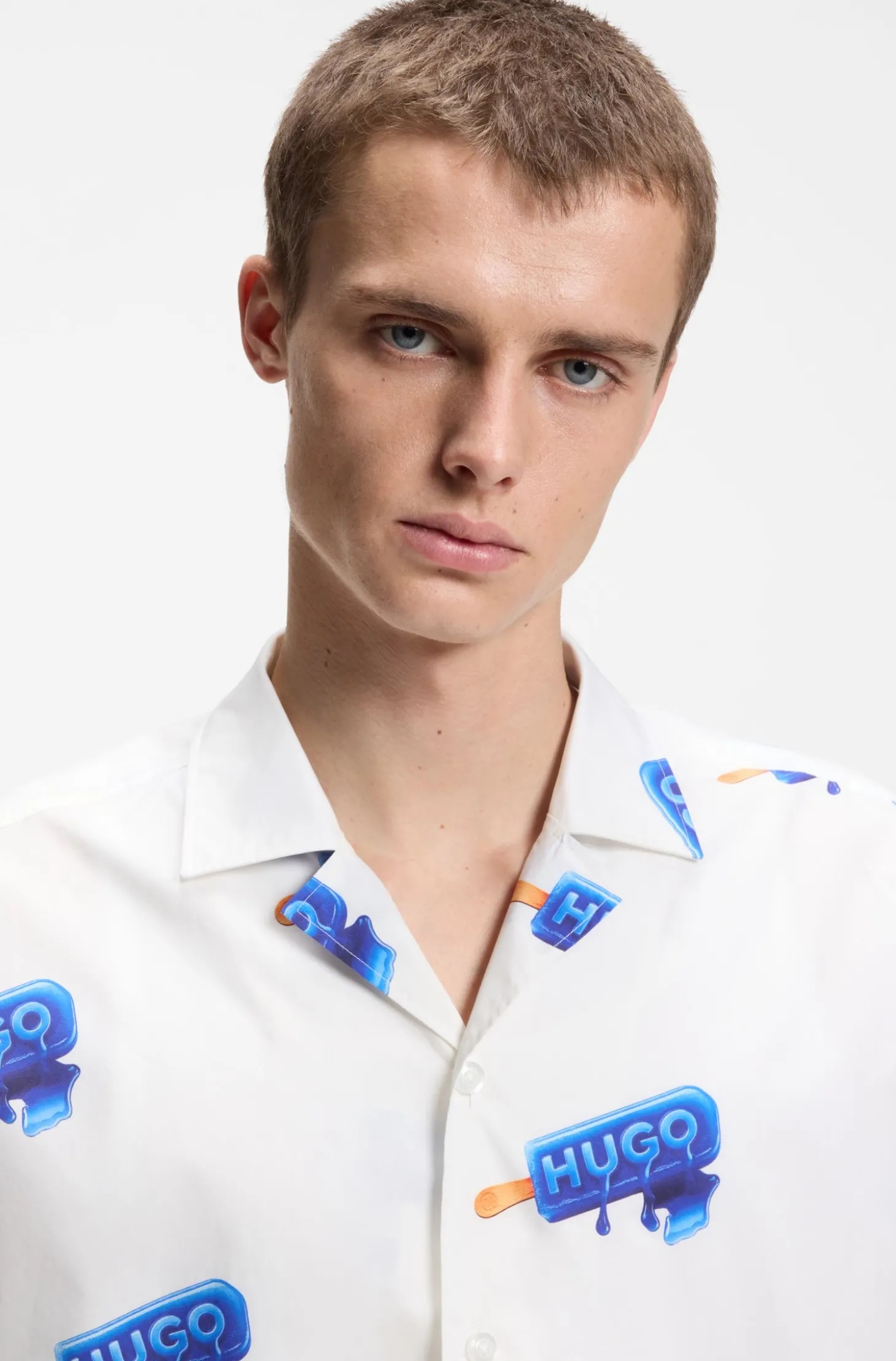 Relaxed-Fit Hemd mit Logo-Print