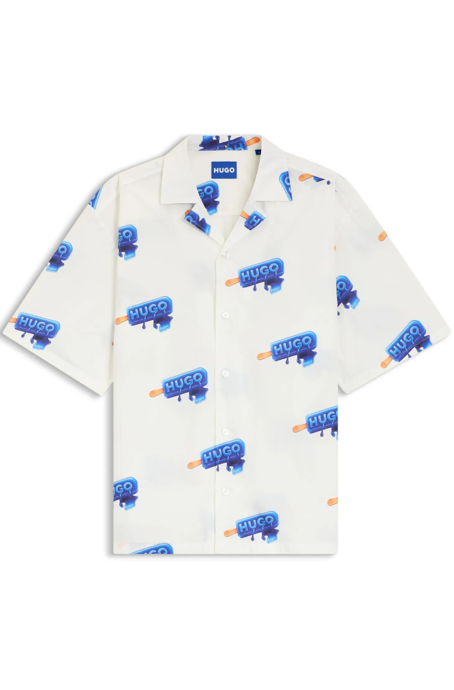 Relaxed-Fit Hemd mit Logo-Print