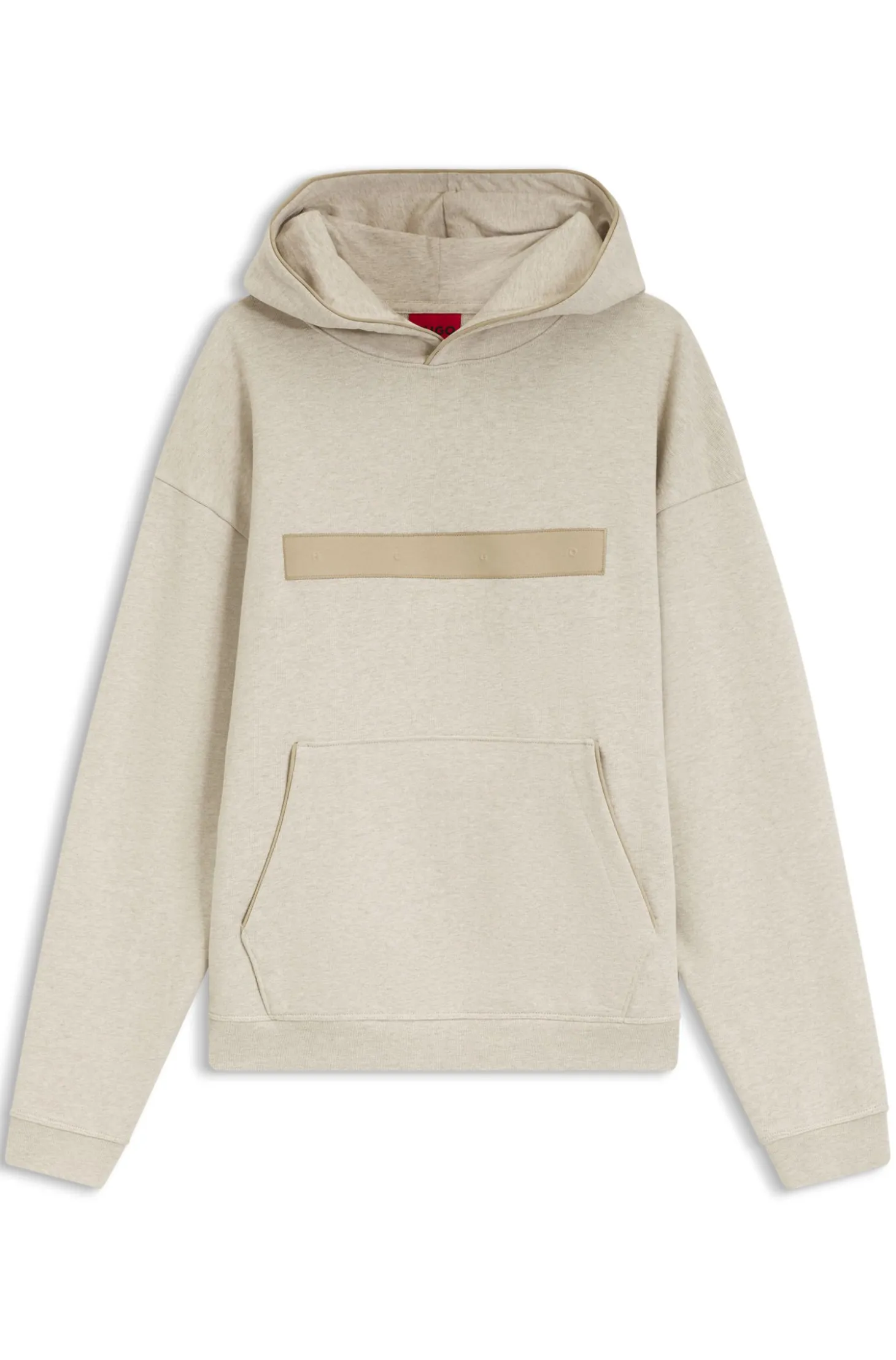 Relaxed-Fit Hoodie aus Baumwollfrottee mit weit gesetztem Logo