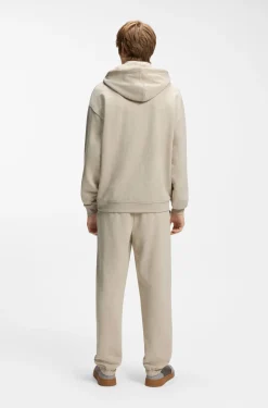 Relaxed-Fit Hoodie aus Baumwollfrottee mit weit gesetztem Logo
