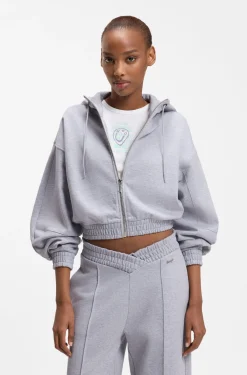 Relaxed-Fit Hoodie aus Baumwoll-Terry mit Barrel-Ärmeln