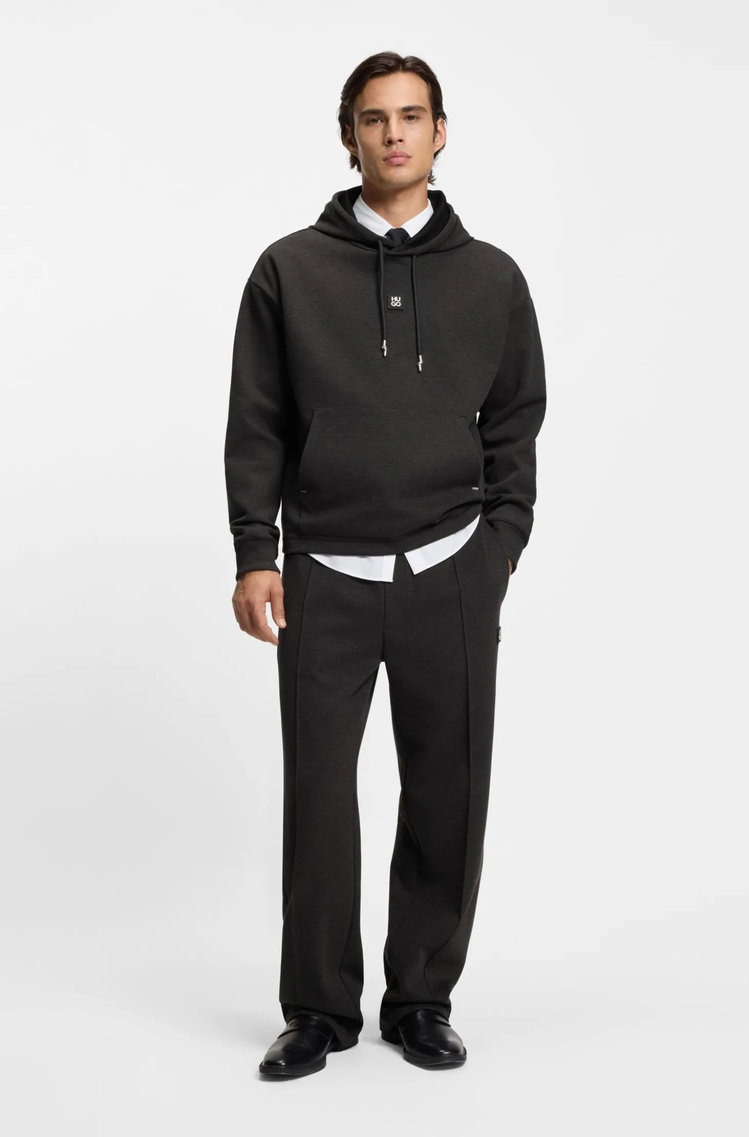 Relaxed-Fit Hoodie mit Stack-Logo