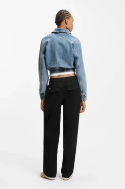 Relaxed-Fit Hose aus elastischem Baumwoll-Twill