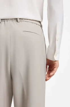 Relaxed-Fit Hose aus gemusterter Schurwolle