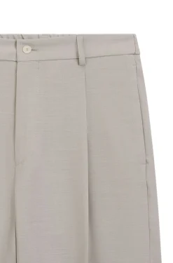 Relaxed-Fit Hose aus gemusterter Schurwolle