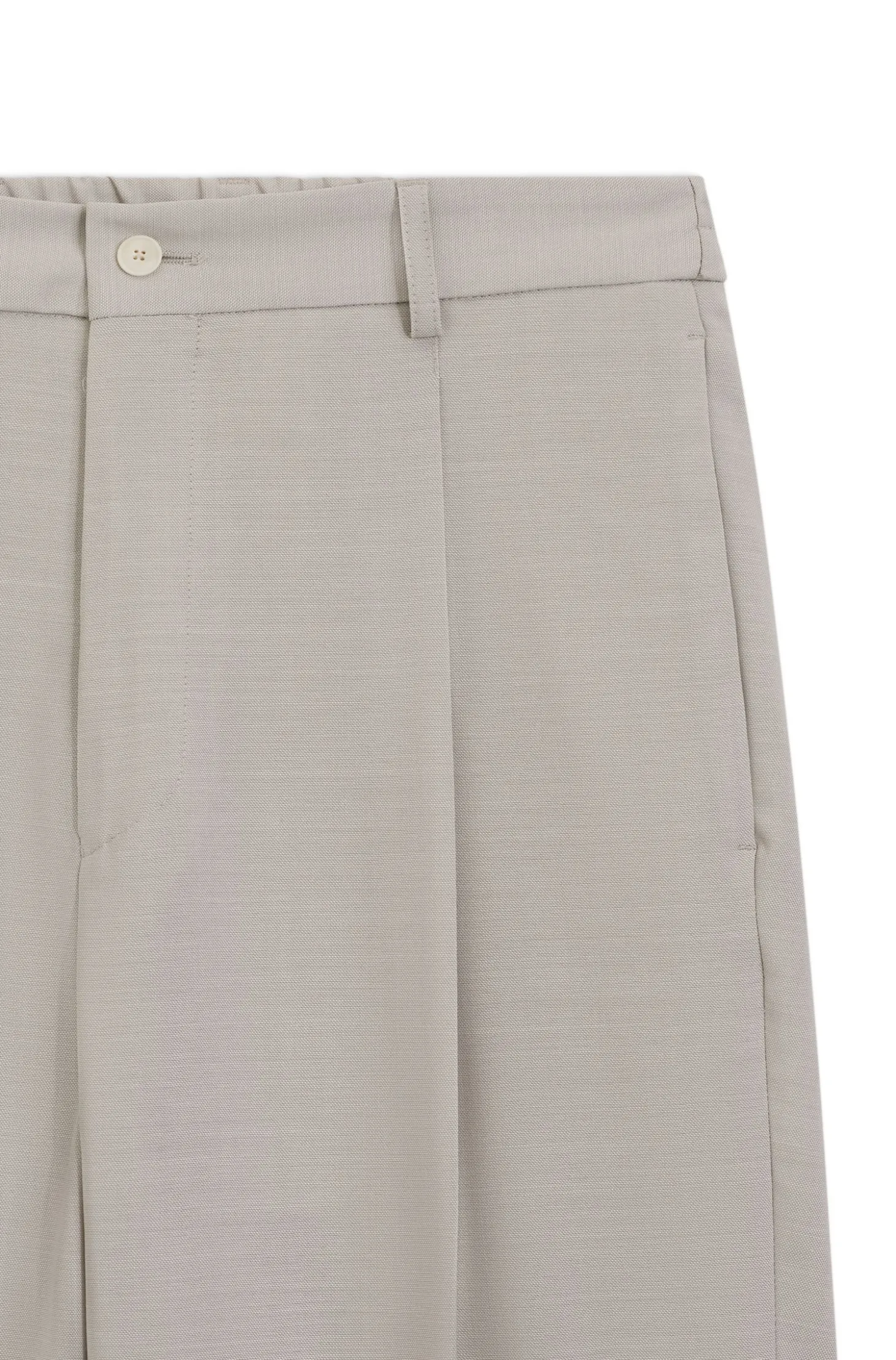 Relaxed-Fit Hose aus gemusterter Schurwolle