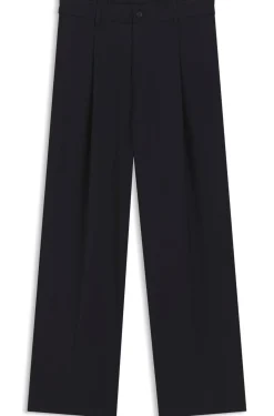 Relaxed-Fit Hose aus gemusterter Schurwolle