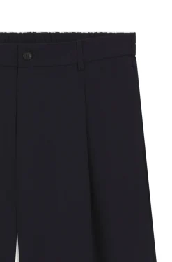 Relaxed-Fit Hose aus gemusterter Schurwolle