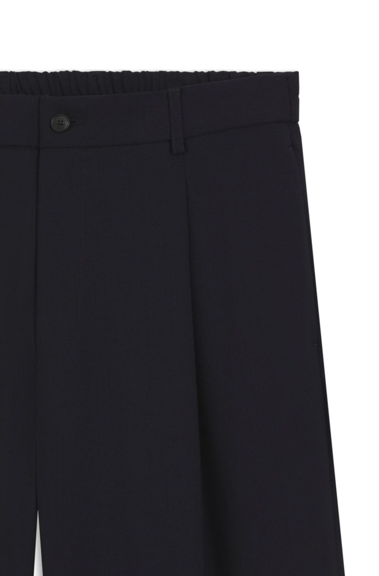 Relaxed-Fit Hose aus gemusterter Schurwolle