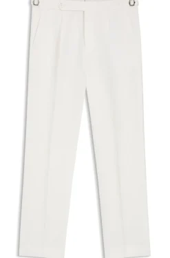 Relaxed-Fit Hose aus Leinen mit Bundfalten vorne