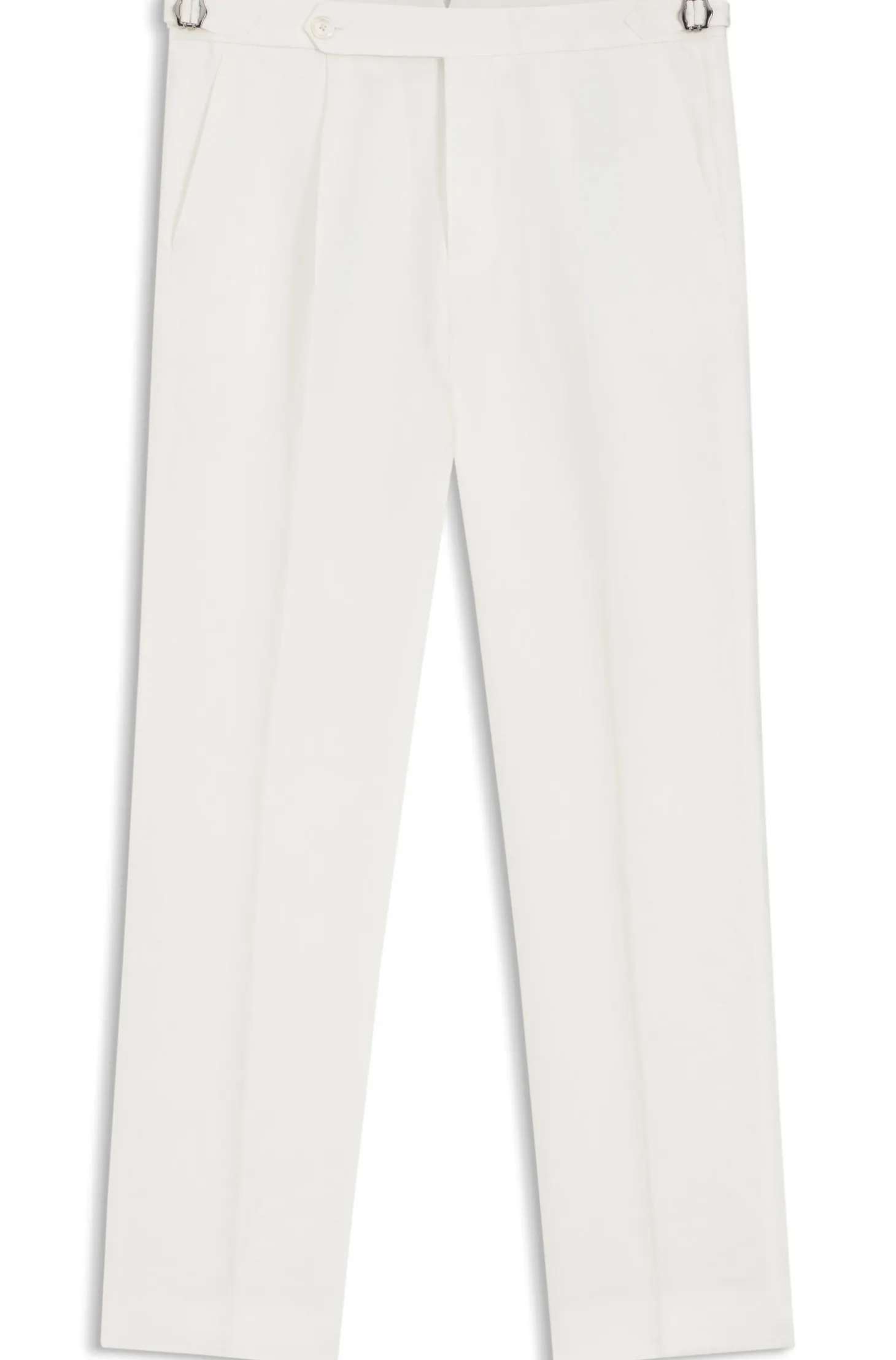 Relaxed-Fit Hose aus Leinen mit Bundfalten vorne