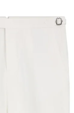 Relaxed-Fit Hose aus Leinen mit Bundfalten vorne