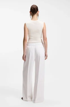 Relaxed-Fit-Hose aus Leinen-Mix