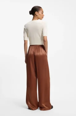Relaxed-Fit Hose aus Satin