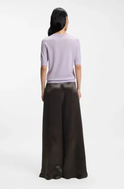 Relaxed-Fit Hose aus schimmerndem Twill