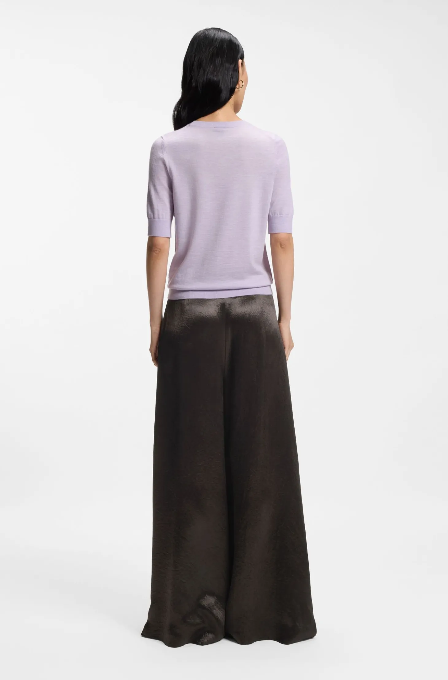 Relaxed-Fit Hose aus schimmerndem Twill