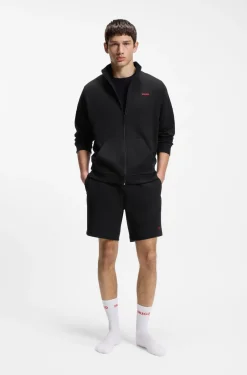 Relaxed-Fit Jacke aus Baumwoll-Mix mit Waffelstruktur